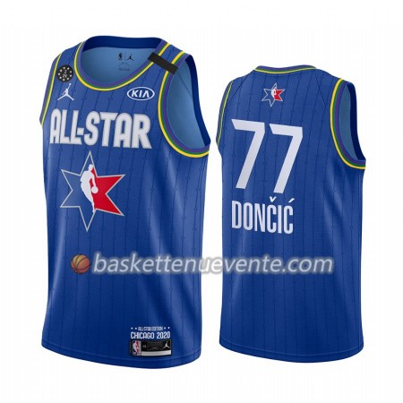 Maillot Basket Dallas Mavericks Luka Dončić 77 2020 All-Star Jordan Brand Bleu Swingman - Homme